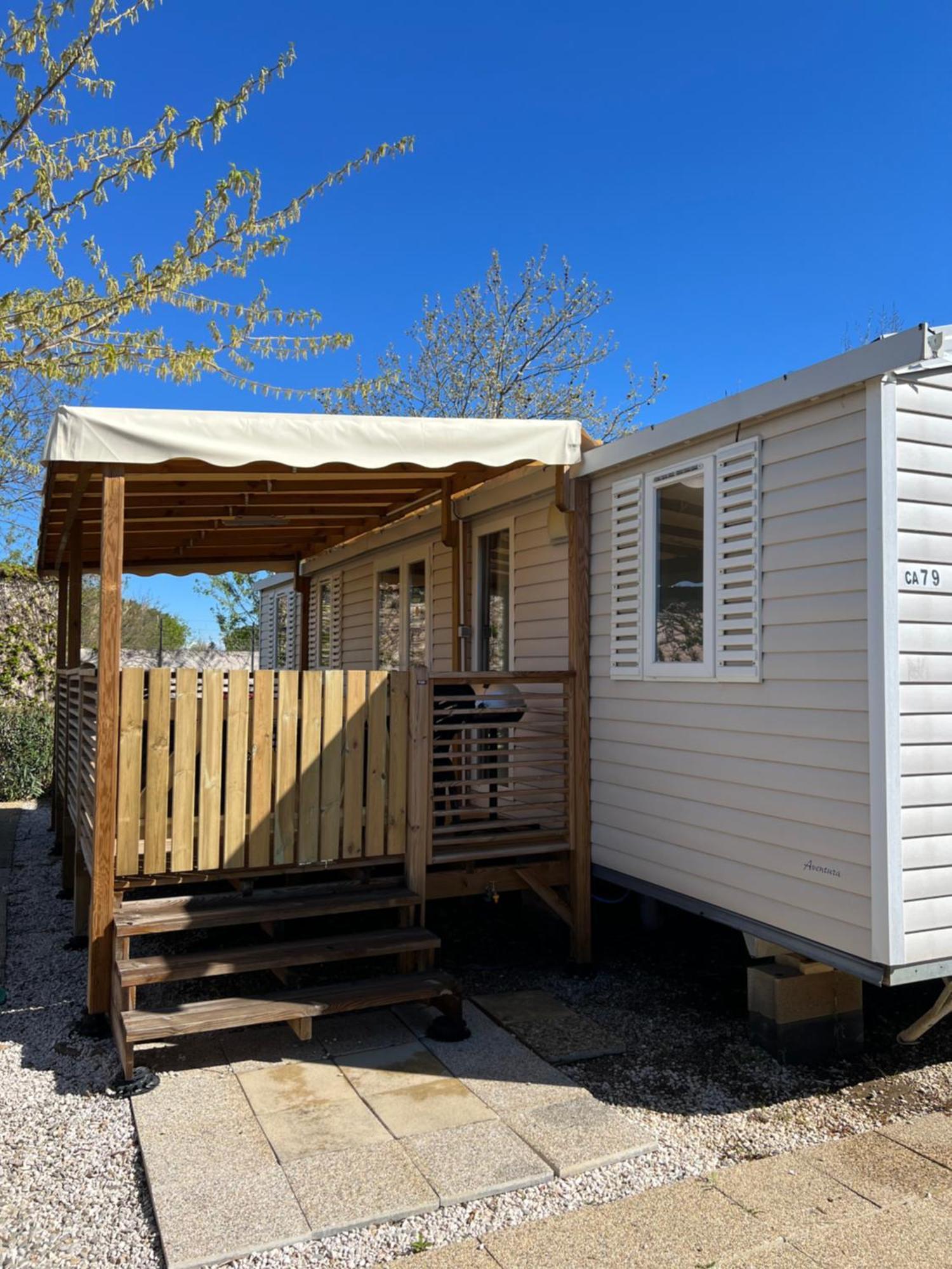 Mobilhome La Carabasse Vias Plage Eksteriør bilde